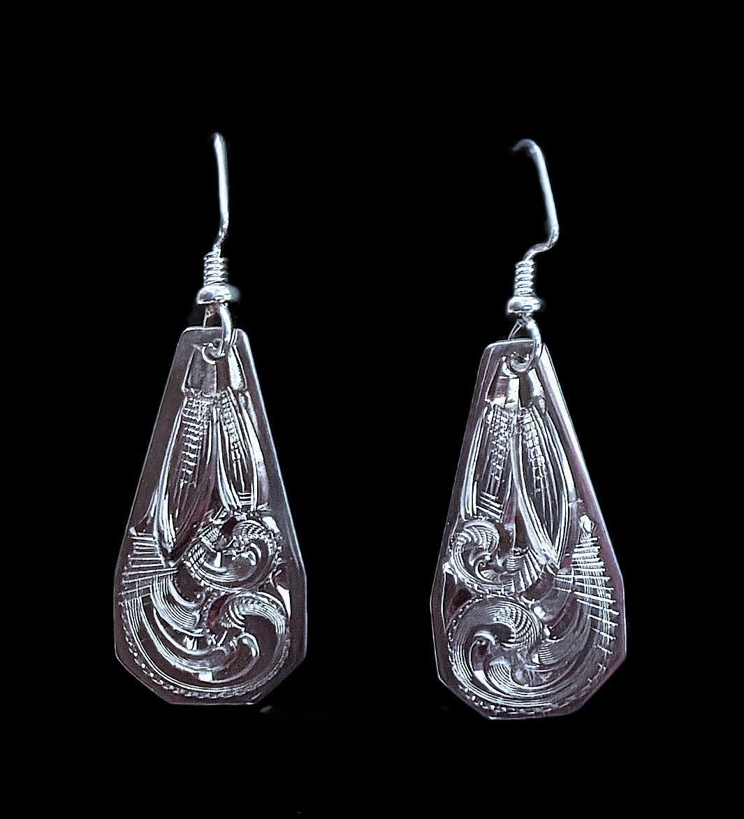 Earrings - Long Round Teardrops