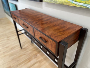 Hall Table - Bubinga Kevazinga & Wenge