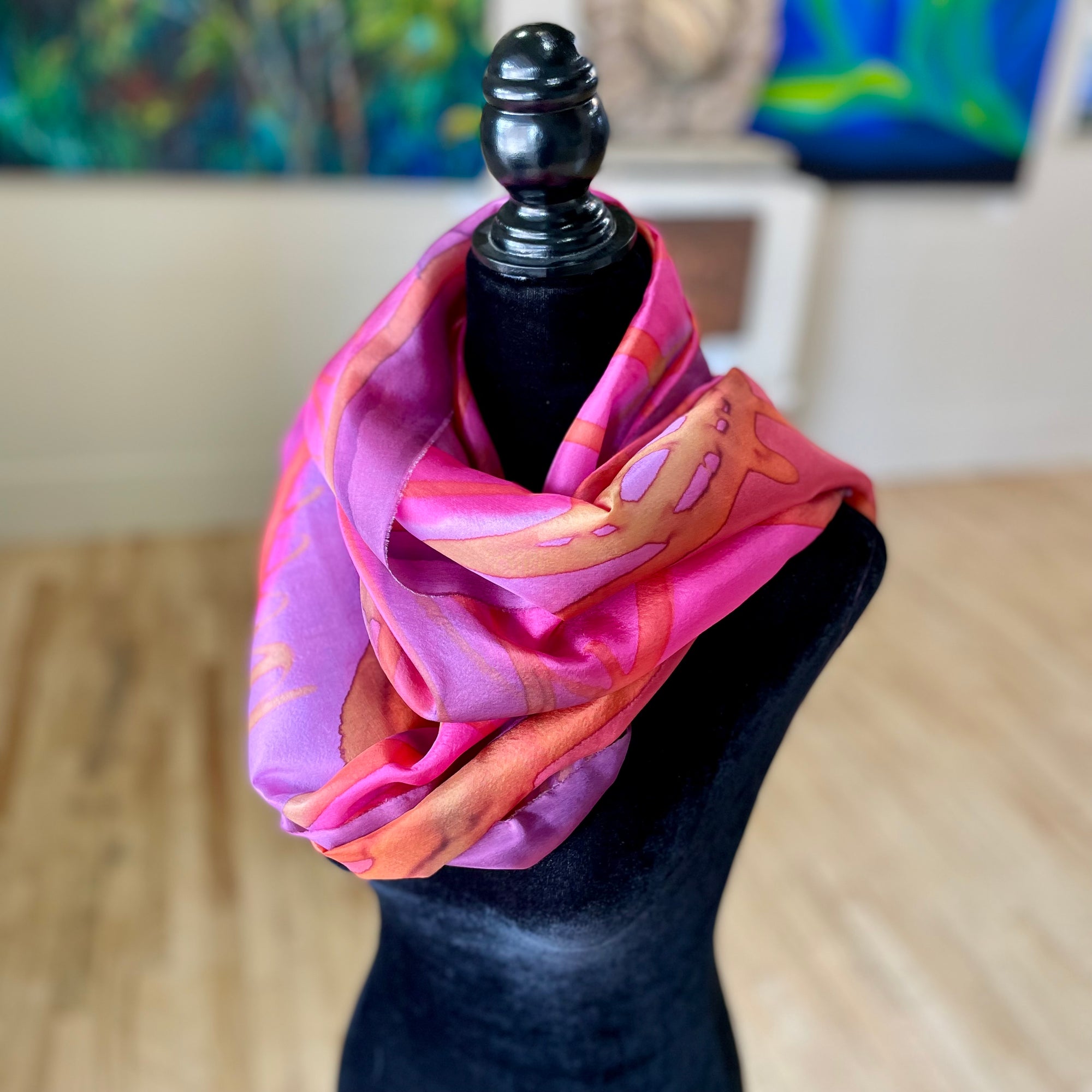 22" x 70" Silk Scarf