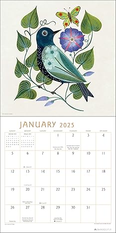 Feathered Friends Wall Calendar 2025