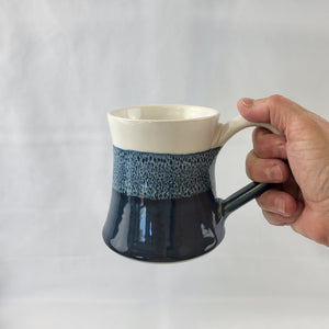 XL Column Mug - Blue & White