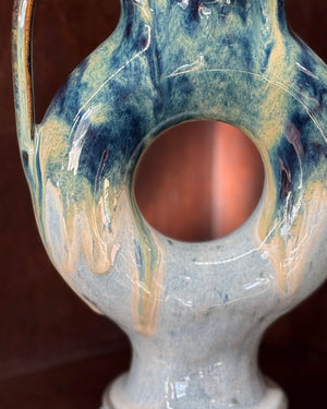 12" Donut Vase - Bluegrass
