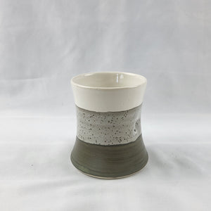 Thumb Cup - Moss & White