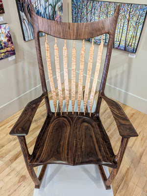Rocking Chair - Figured Walnut & Quilted Maple
