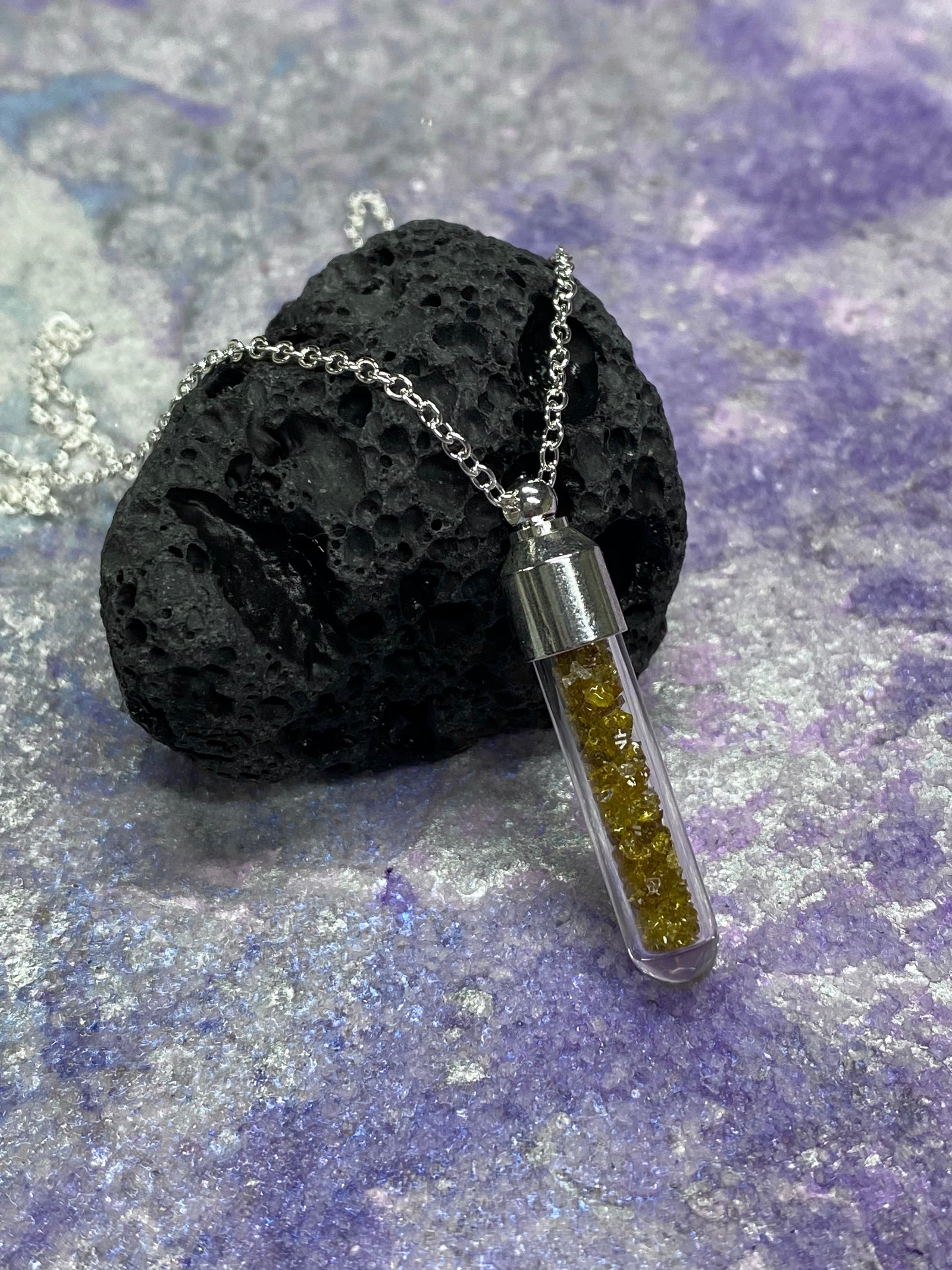 Bottle Star Necklace - Amber Tube
