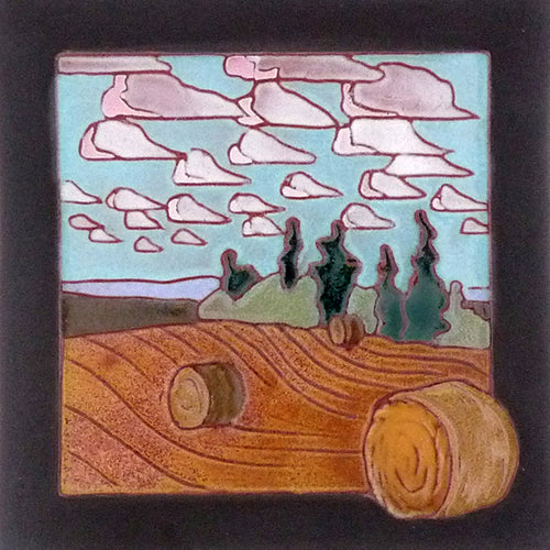 Bales and Clouds Tile