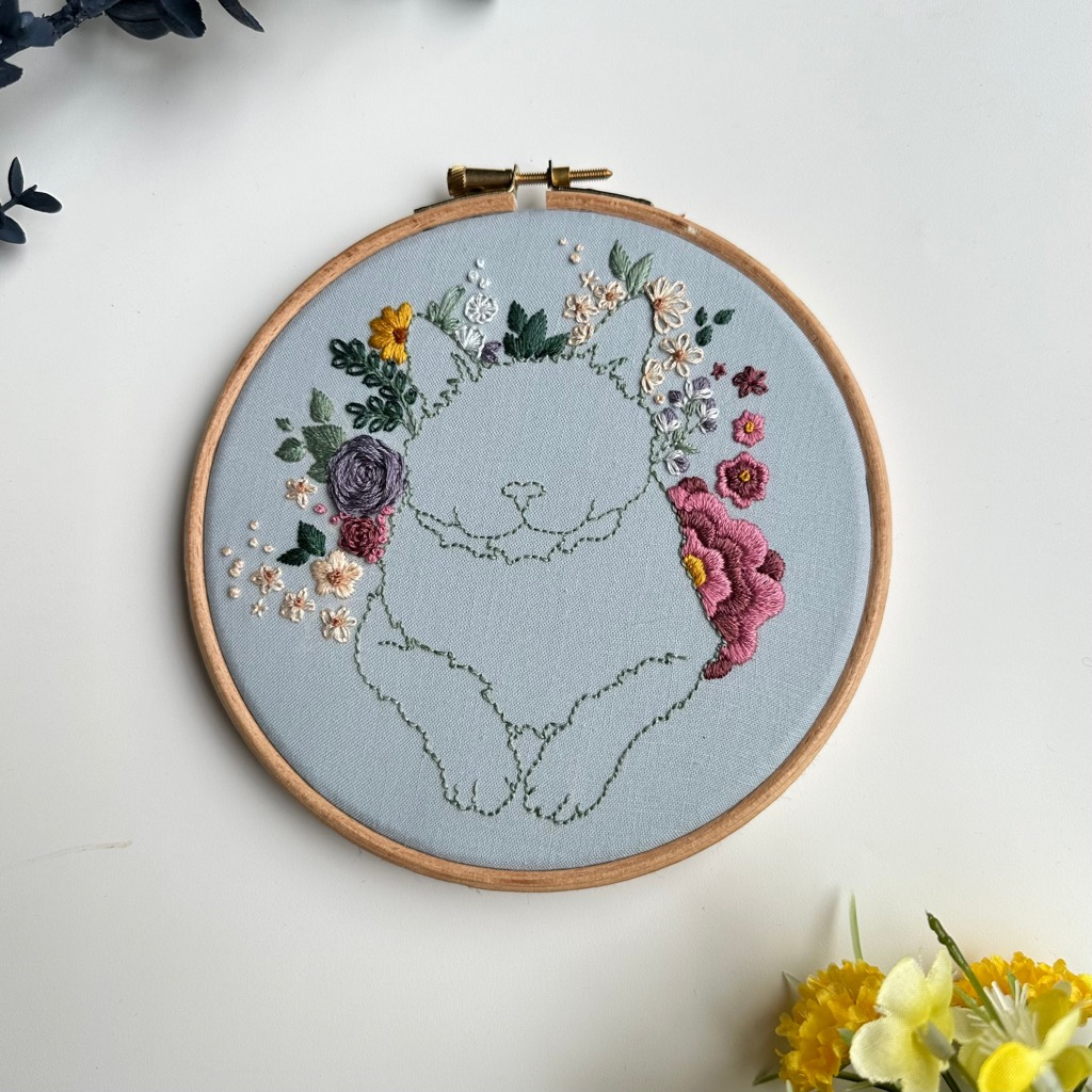 Kitty Bouquet Embroidery Kit