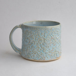 Small Frosted Floral Mug