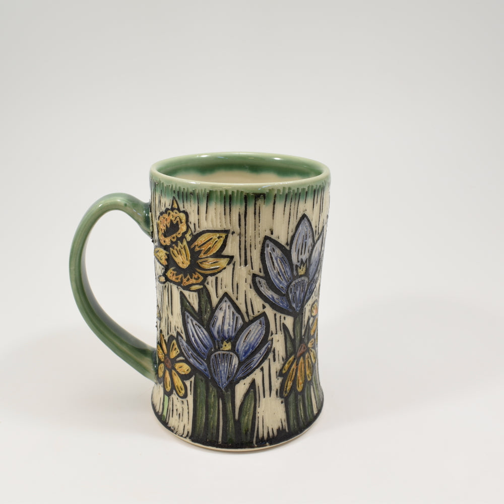 Mug Spring Flowers - Green
