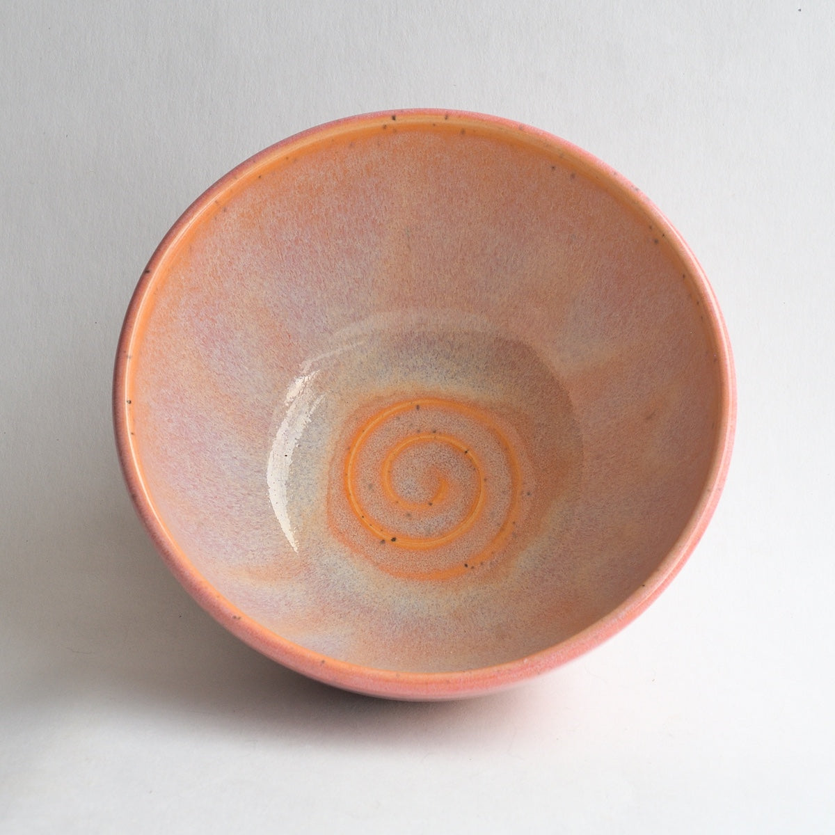 Bi-colour Dessert Bowl - Peach Blossom