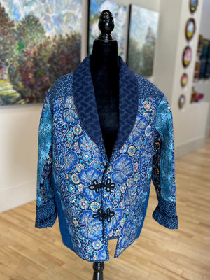 Blue Hanten-Inspired Coat