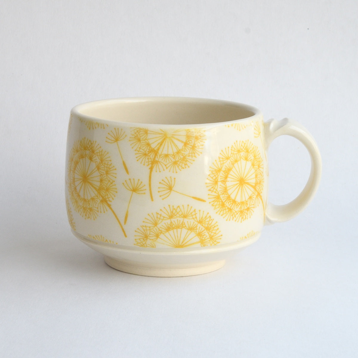 Yellow Dandelion Puff Mug
