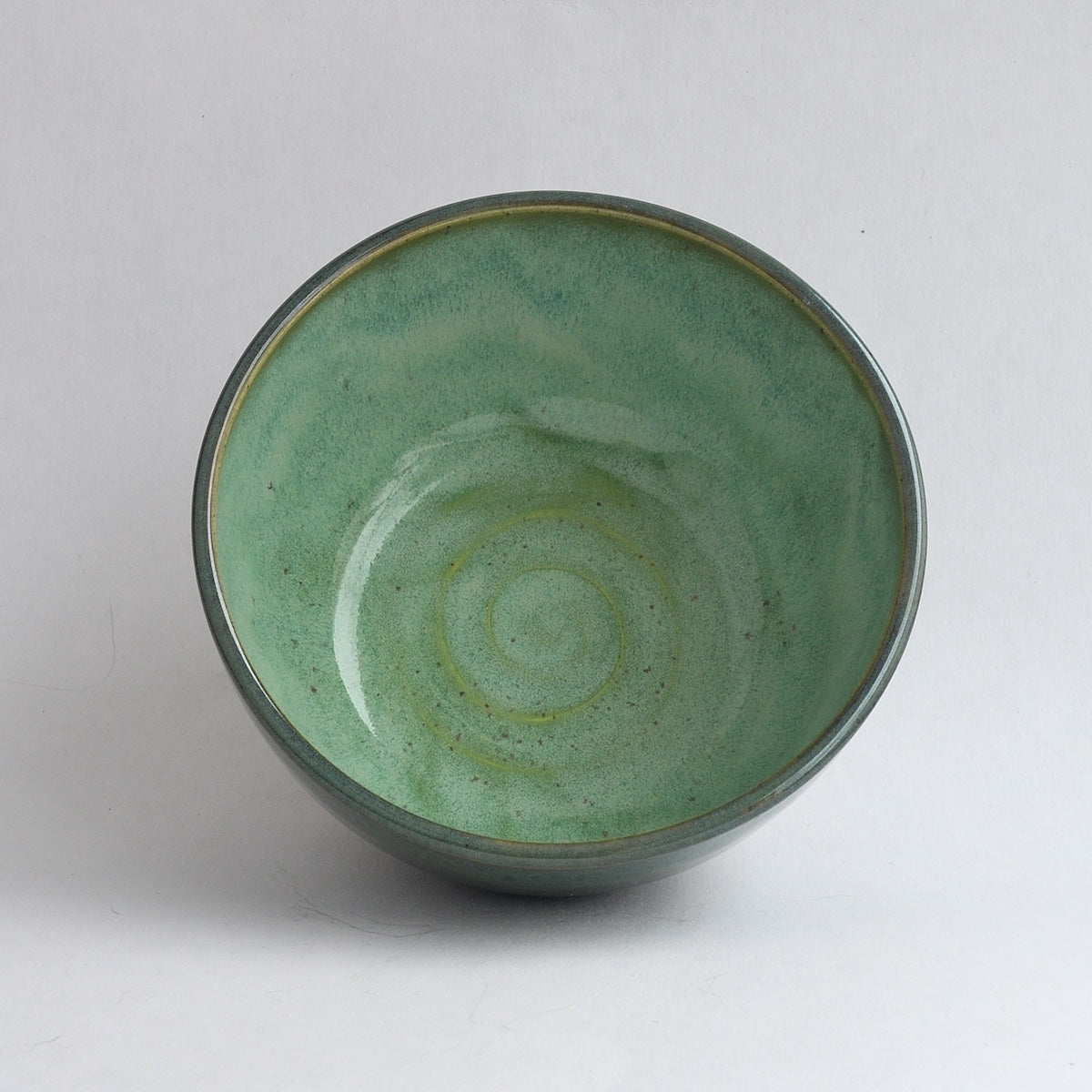 Bi-colour Dessert Bowl - Nori/Wasabi Green
