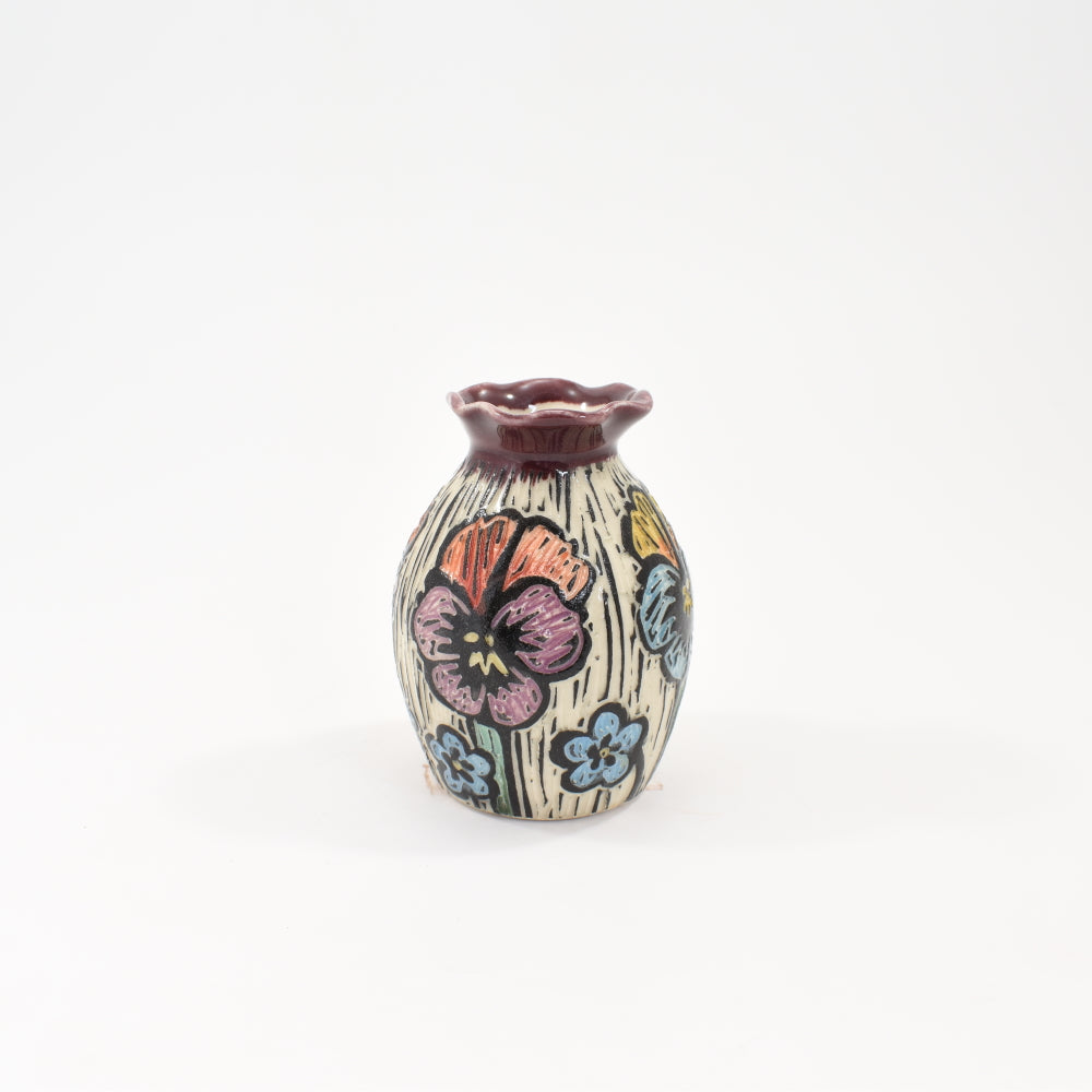 Bud Vase - Pansy, purple