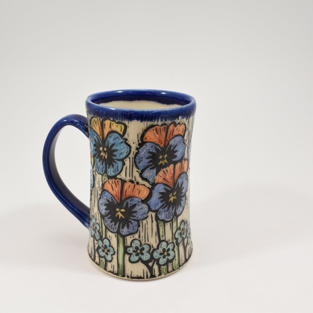 Mug Pansy - Cobalt