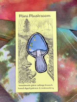 Mini Mushroom Brooch