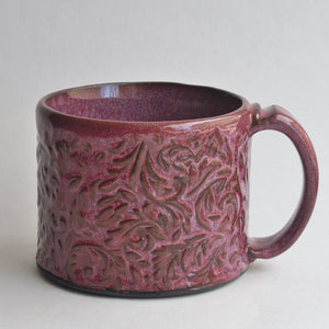 Small Burgundy Forest Mug