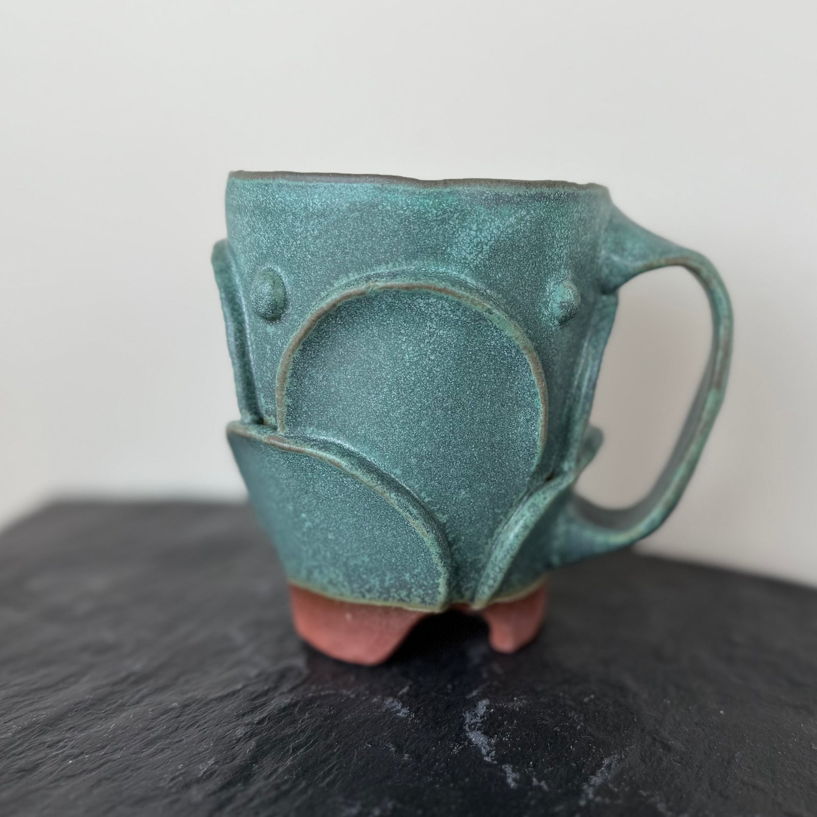 Pinched Green Mug - Lg