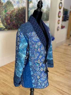 Blue Hanten-Inspired Coat