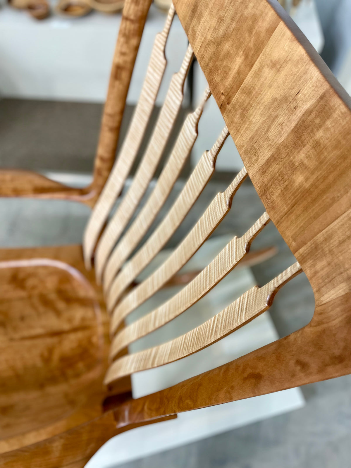 Rocking Chair - Curly Cherry & Tiger Maple