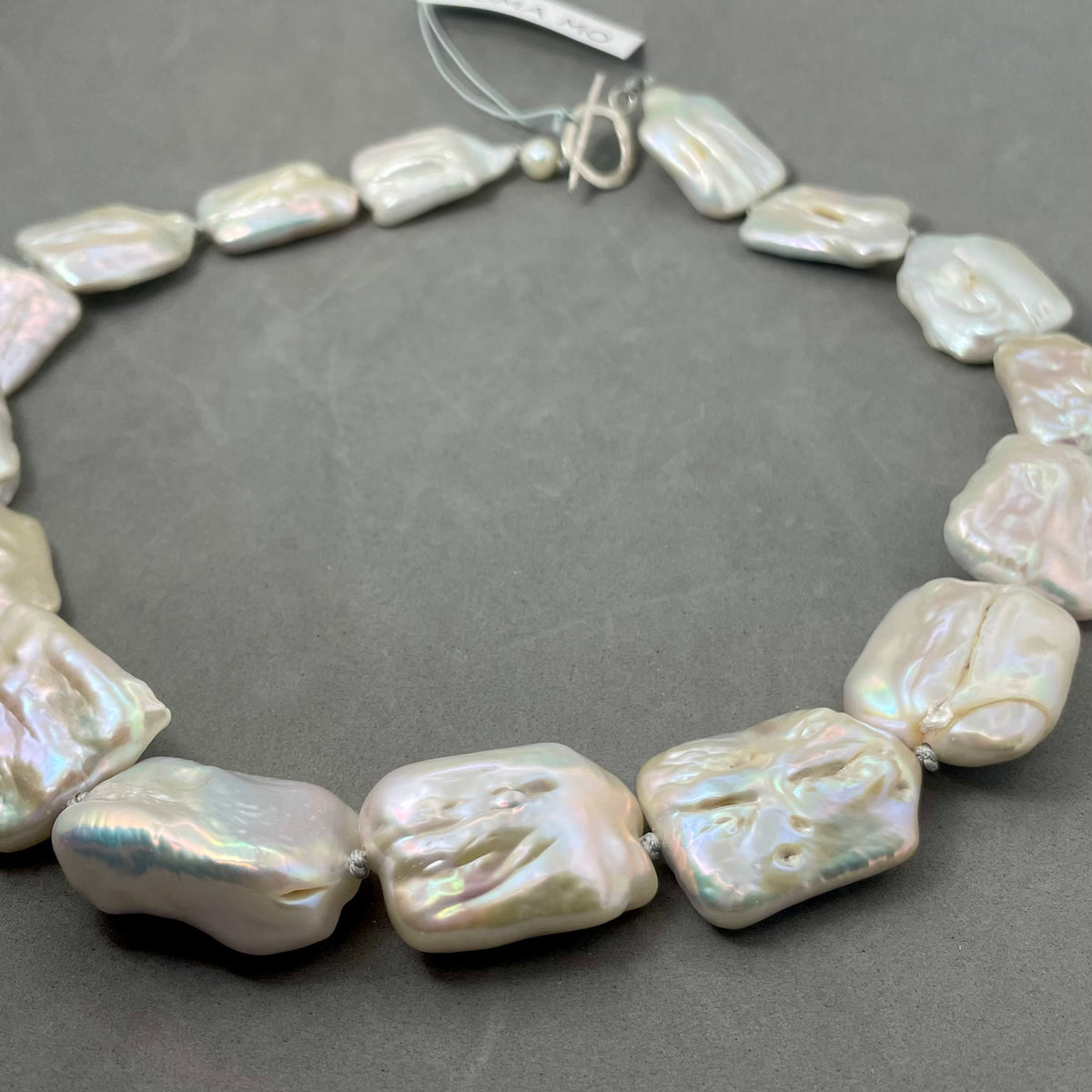 Square Baroque Pearl Necklace