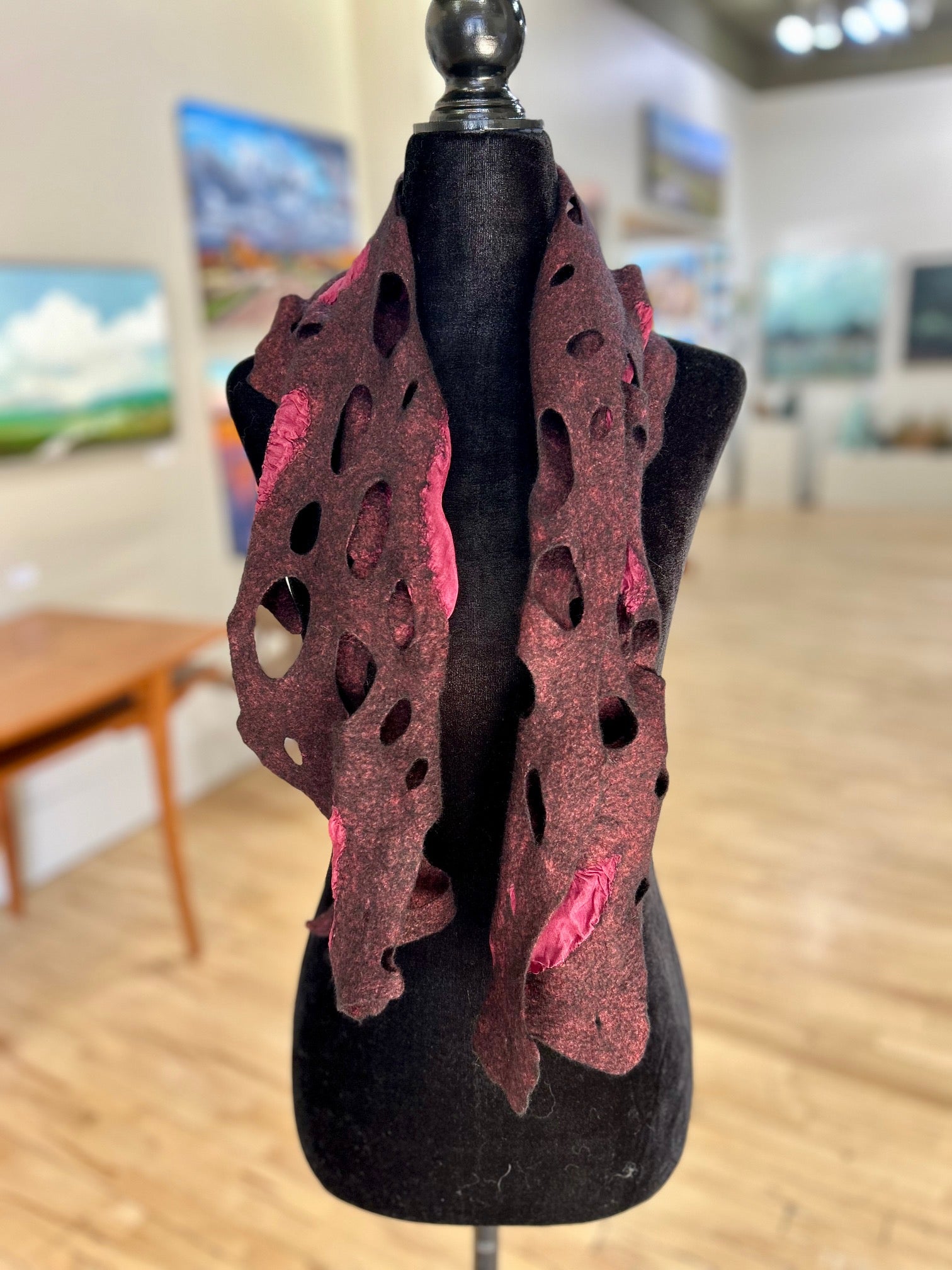 Silk Plum Scarf