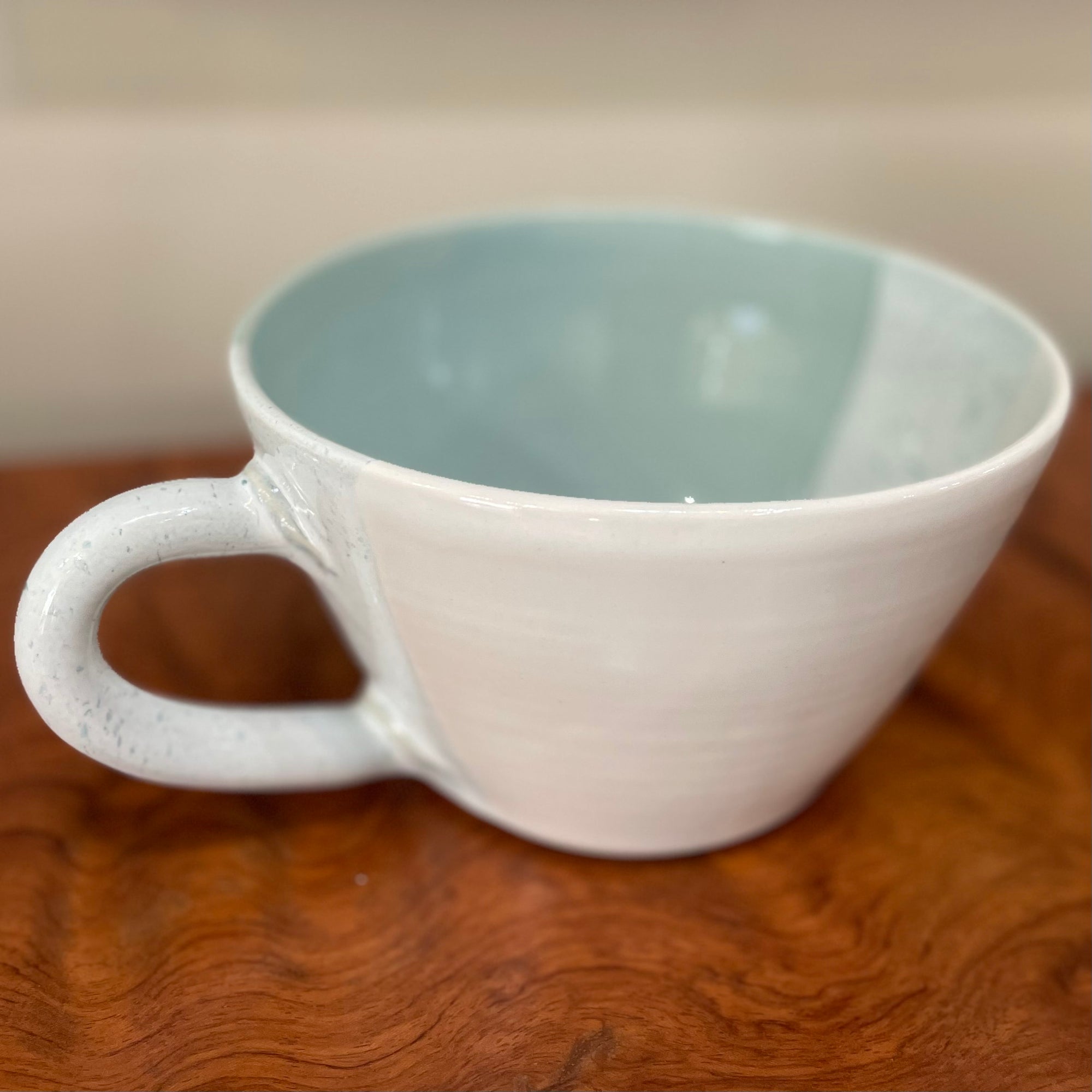 Meal Mug - Sea Glass & White