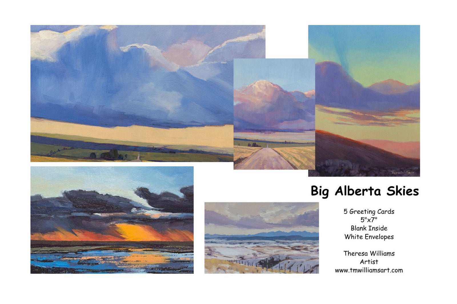 5 Card Pack - Big Alberta Skies