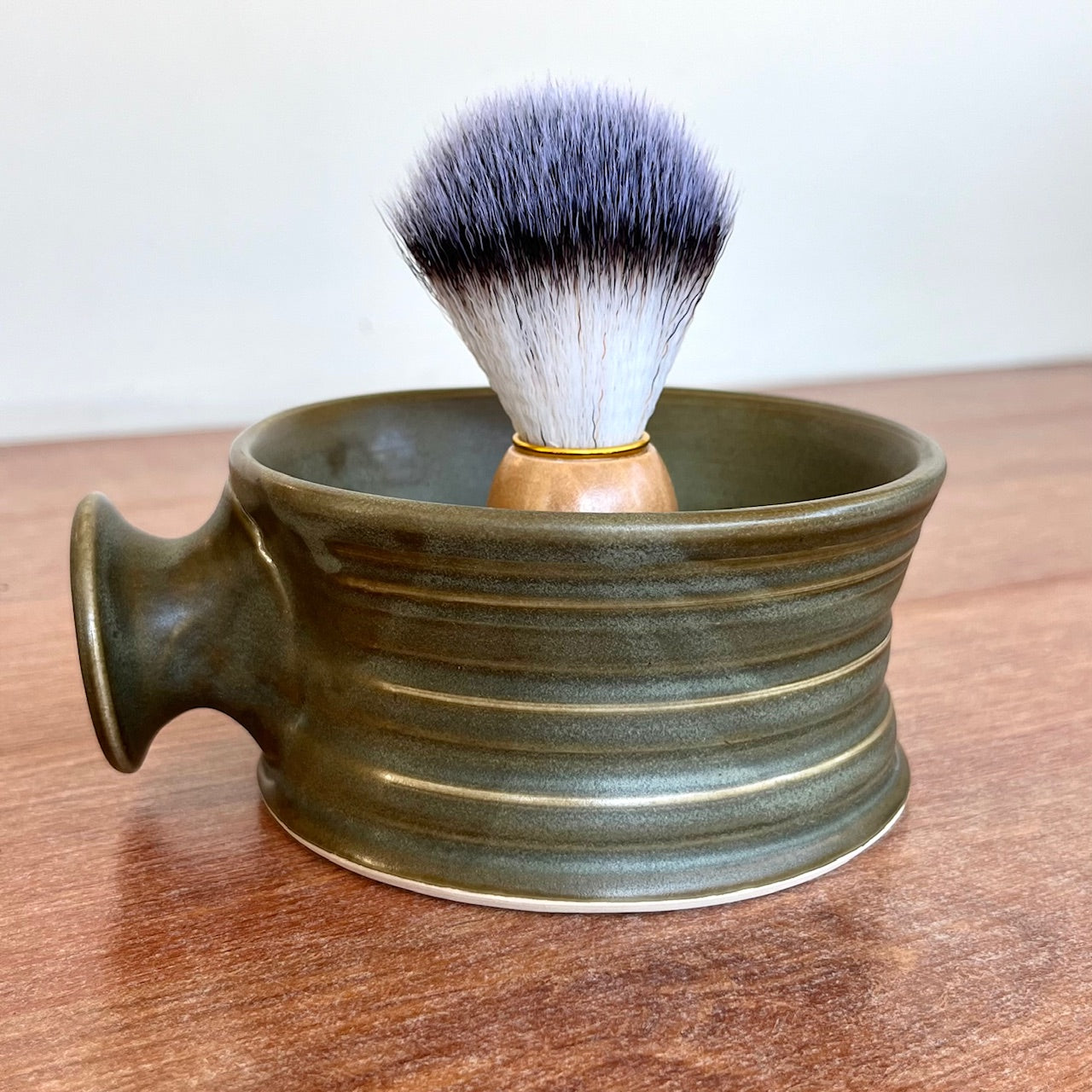 Shaving Mug & Brush Set - Moss