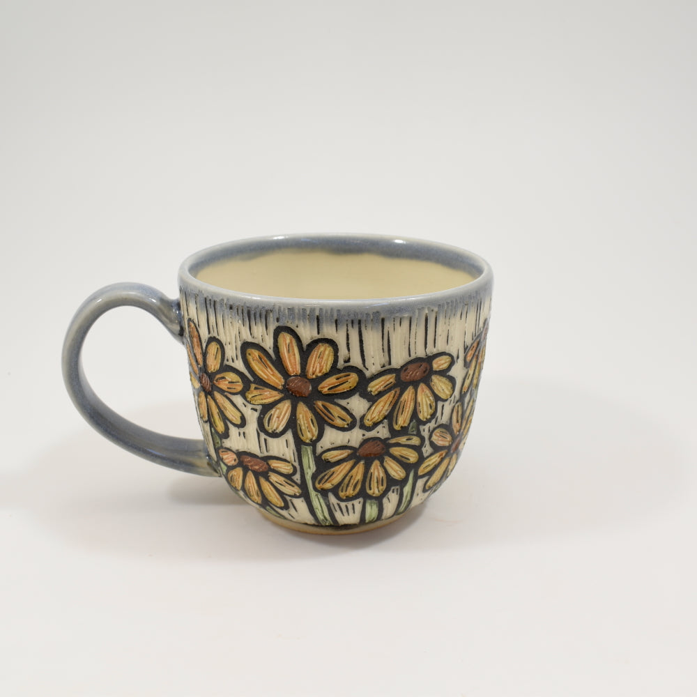 Daisy Teacup - Light Blue