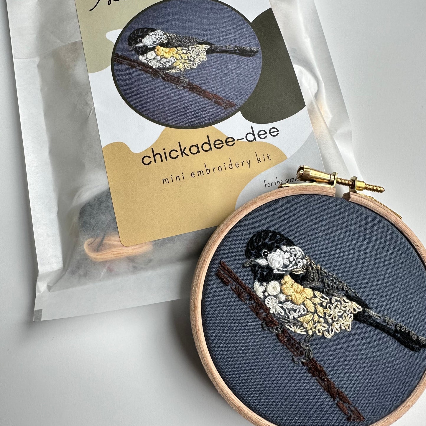 Chickadee Embroidery Kit