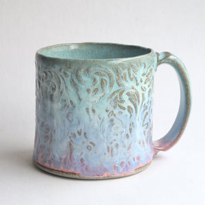 Medium Turquoise - Pink Mug