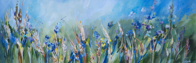 Damselflies, clover and alfalfa