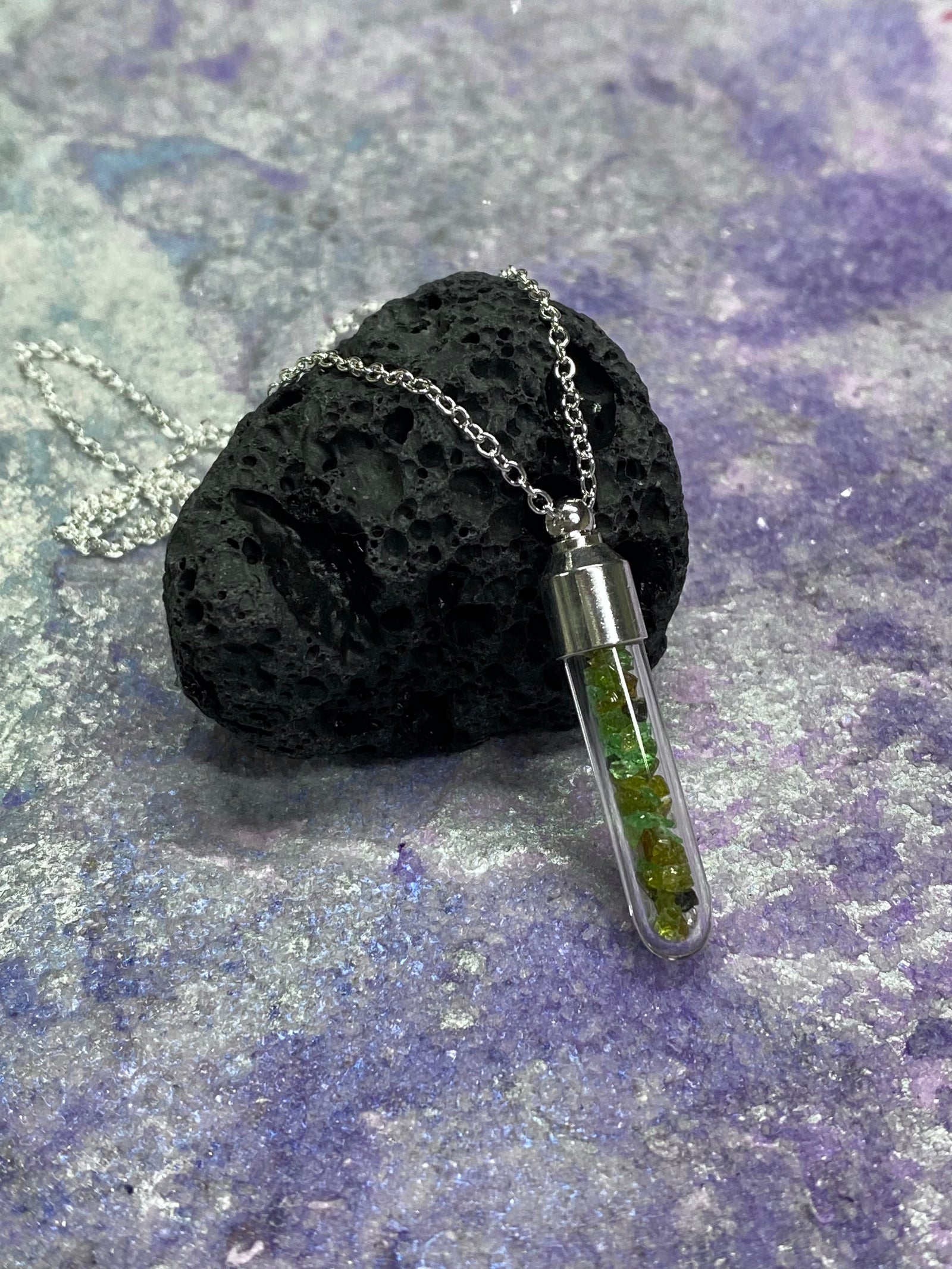 Bottle Star Necklace - Green Tube