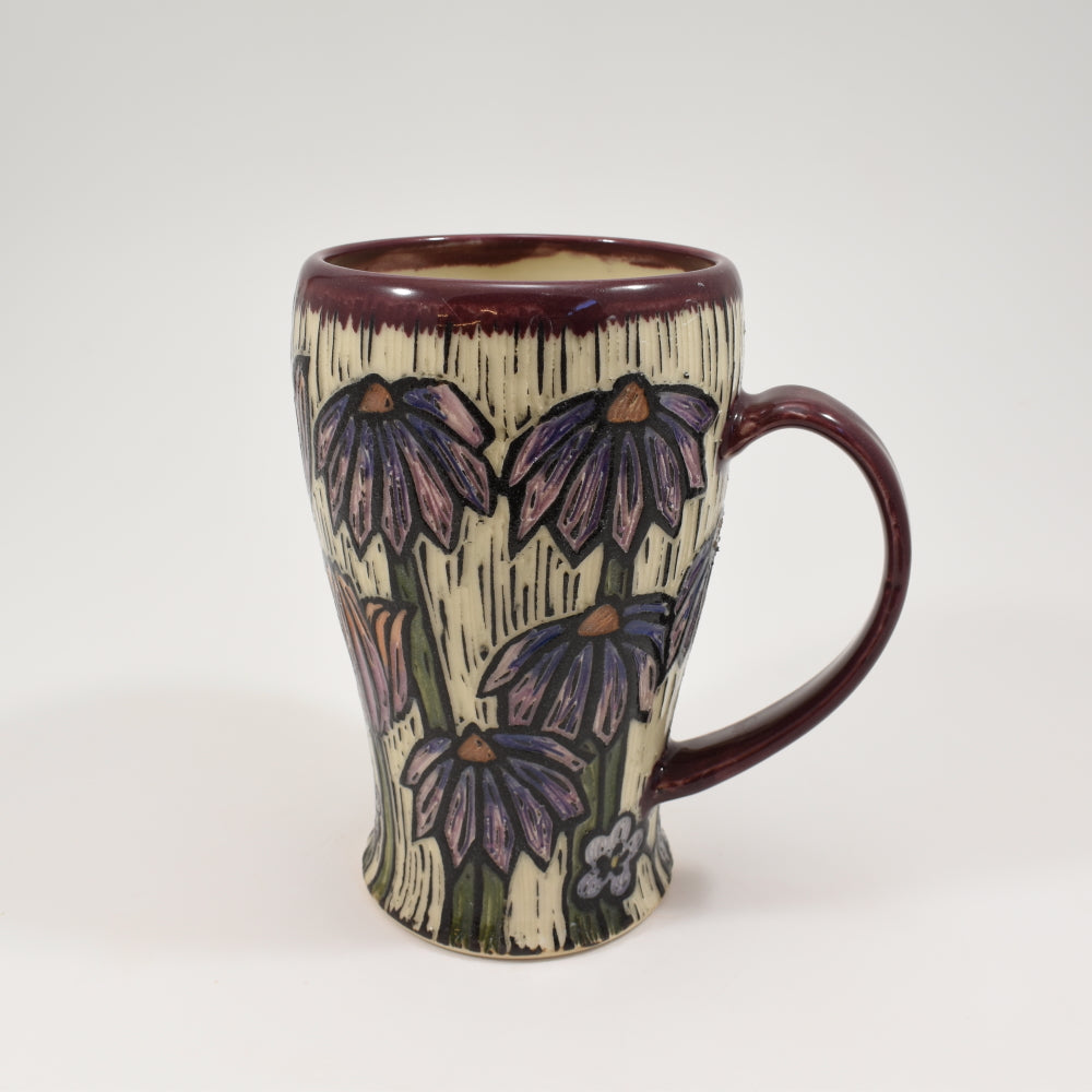 Mug Spring Flowers - Purple (Tall)