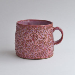 Small Floral Mug - Berry