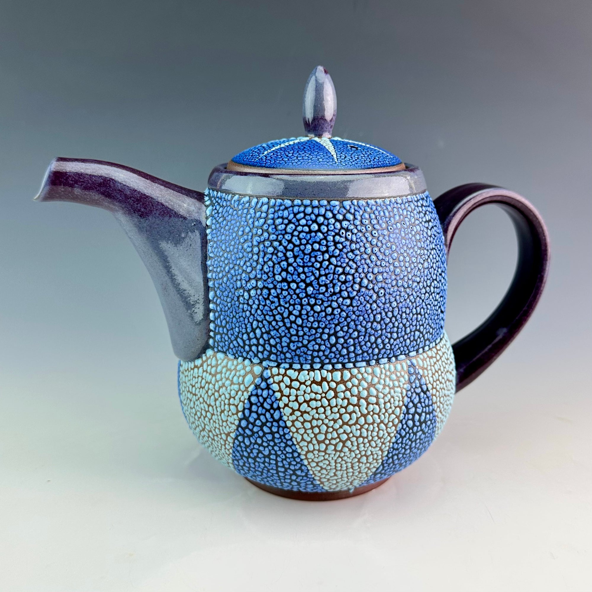 Teapot -  Blue Triangle