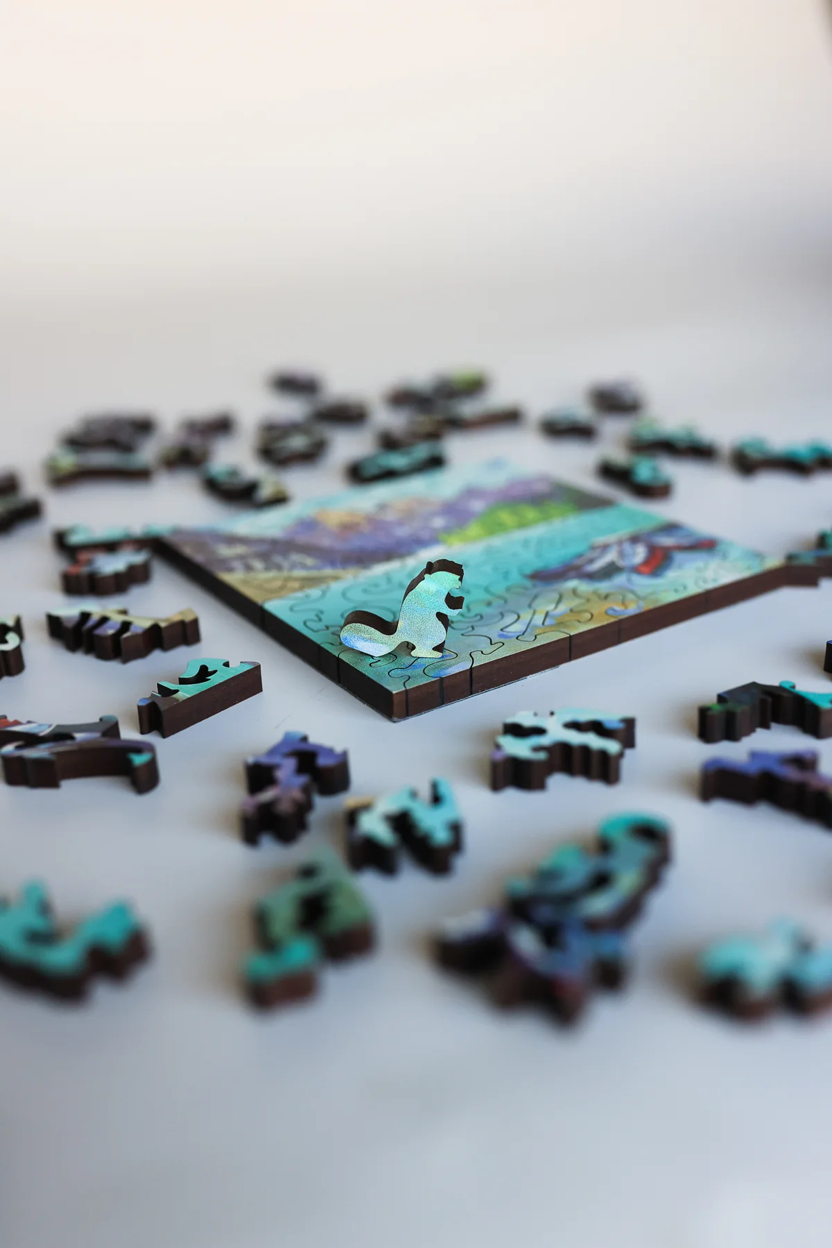 Mini Puzzle - Rock Flour Blue