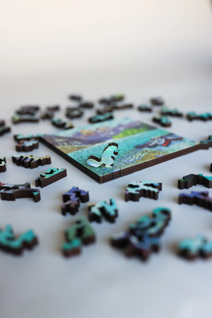 Mini Puzzle - Rock Flour Blue