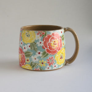 Rustic Medium Mug - Begonia