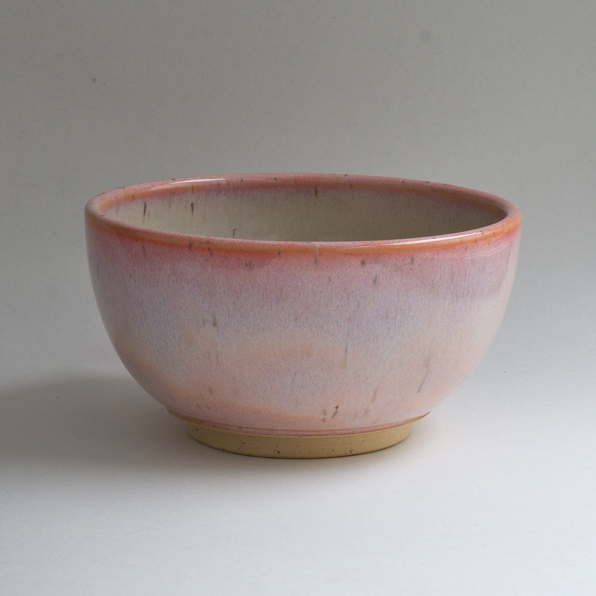 Bi-colour Dessert Bowl - Peach/Blossom