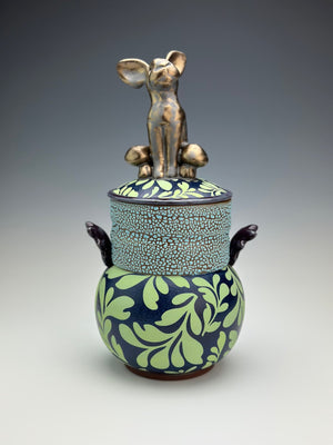 Green Bunny Pot