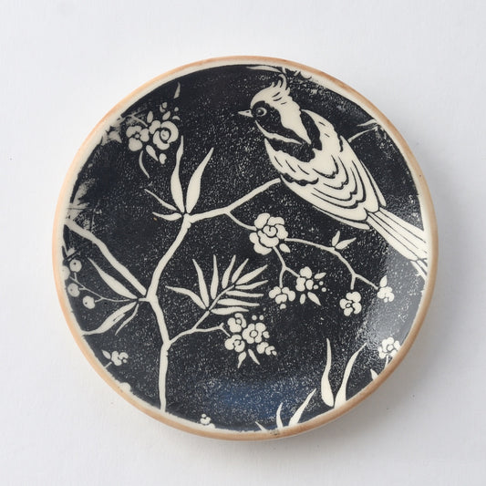 Black Blossom & Bird Nibble Plate
