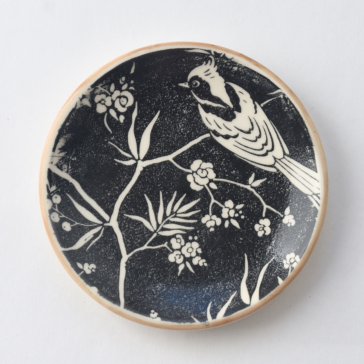 Black Blossom & Bird Nibble Plate