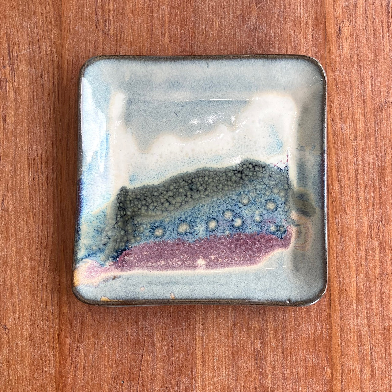 Small Square Platter - Mountain Rose