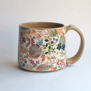 Rustic Short Mug - Japanese Garden