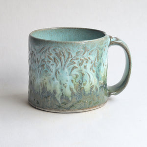 Small Turquoise Forest Mug