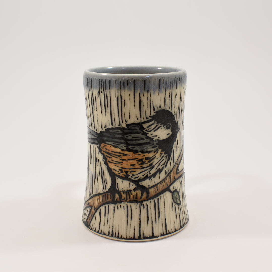 Mug - Chickadee, Light Blue