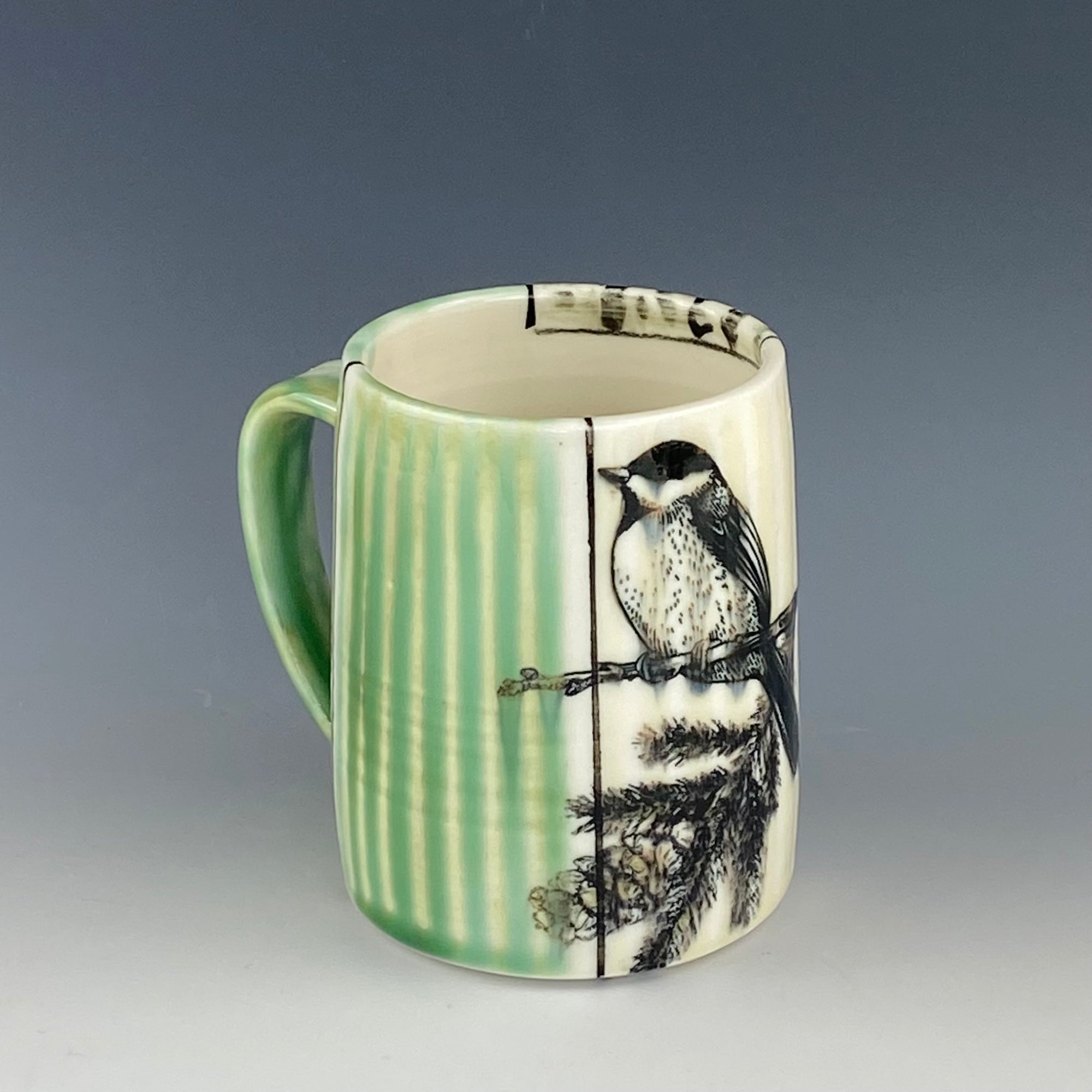 Striped Chickadee Mug