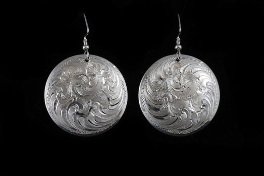 Concho Shape Earrings